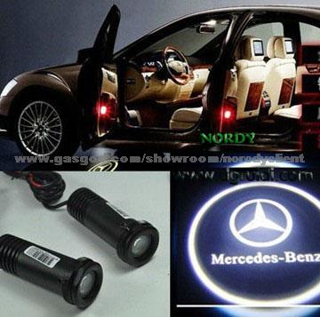 Car Logo Shadow Light Laser Lamp LED SMD Logo Laser Light 12-24V 3W White Color For Benz