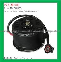 Fan Motor OEM:16363-20390/16363-75030 Hiace 2005-2008, Hiace 200 Commuter Parts Quantum Parts, Toyota Hiace Parts