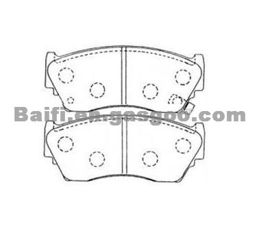 NISSAN Brake Pad OE 41060-72B25 ,4106072B25