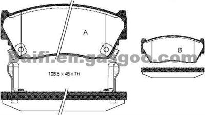NISSAN Brake Pad OE 41060-62C90 ,4106062C90