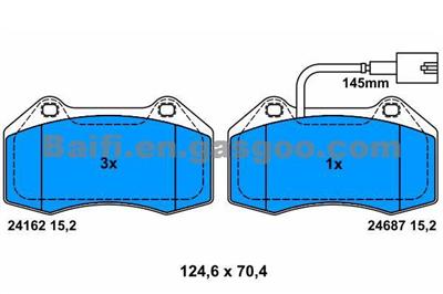 FIAT ALFA Brake Pad OE 5741889