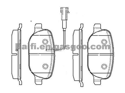 Alfa Romeo Brake Pad OE 77365542