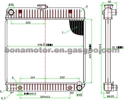 Radiator BENZ 123 501 5601 1235015601