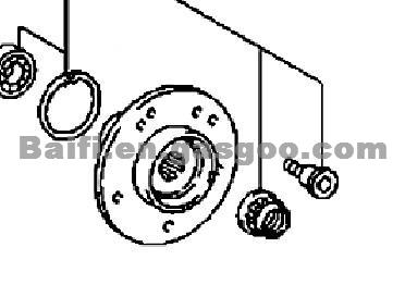 Mercedes-Benz Wheel Hub OE 2103370045 ,210 337 00 45