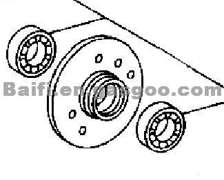 Mercedes-Benz Wheel Hub OE 1163341701 ,116 334 17 01