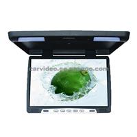 17-Inch Slim Flip Down Monitor With Dual Dome Lights