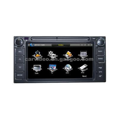 6.2-Inch Touch Screen Car DVD Player For Toyota Universal Model, With AM/FM/Bluetooth/GPS Functions