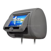 7-Inch Car Headrest DVD Player With Black/Gray/Beige Changeable Cover