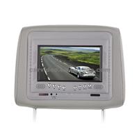 7-Inch TFT LCD Headrest Monitor With Pillow, PAL/NTSC System And 2 Video Inputs