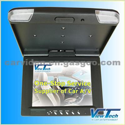 10.4-Inch LCD Flip-Down Monitor With IR Function And 2 Dem Lights