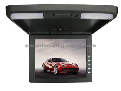 11.3-Inch Slim Flip Down Monitor With IR Function And 2 AV Input, Supports 12/24V DC Power Supply