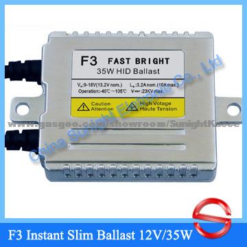 2012 Top Quality HID Istant Start Slim Ballast 12V/35W F3