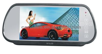 Car Rear-View Mirror System With 7-Inch LCD, OSD Touch Key And Camera Functions