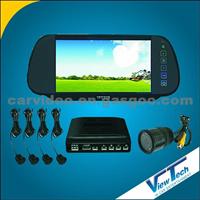Car Rear-View System With 7-Inch LCD Monitor, Waterproof Camera, 2 AV Inputs And 12V DC Power Supply