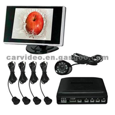 Video Parking System With 2.5-Inch LCD Monitor, Rear-View Camera + Parking Sensors
