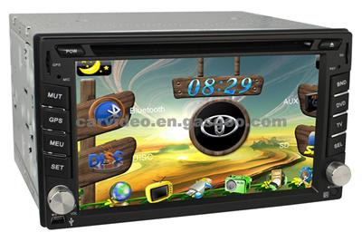 6.2-Inch Digital TFT LCD Fixed-Panel Double-Din All-In-One Car DVD Player With PIP, GPS And 3-D Menu