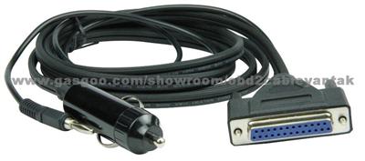 Car Cable DB25p female to cigarre lighter