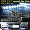 Universal F Model- Xenon White Audi A6 Style 9 Piranha LED Daytime Running Lights (DRL) Kit/ Auto Car Lamp, LED DRL Lamps Kit