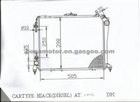 Radiator TOYOTA Hiace LH113 5L ENGINE 16400-5B750 AT32