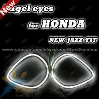 7000K Ultra White 4x CCFL Angel Eyes Halo Rings For HONDA NEW JAZZ FIT/Car Light (4 Rings + 2 Inverters)