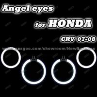 7000K Ultra White 4x CCFL Angel Eyes Halo Rings For HONDA CRV 07-08/Car Light (4 Rings + 2 Inverters)