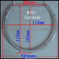 7000K Ultra White 4x CCFL Angel Eyes Halo Rings For Universal Fit/ Car Light (4 Rings + 2 Inverters)