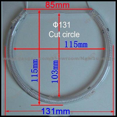 7000K Ultra White 4x CCFL Angel Eyes Halo Rings For Universal Fit/ Car Light (4 Rings + 2 Inverters)