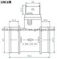 OPEL VAUXHALL Air Flow Meter 90529673