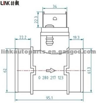 OPEL VAUXHALL Air Flow Meter 90529673