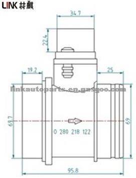 CADIL Air Flow Meter 55350433