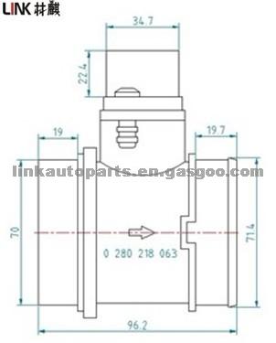 AUDI SEAT SKODA VW Air Flow Meter 06A906461L