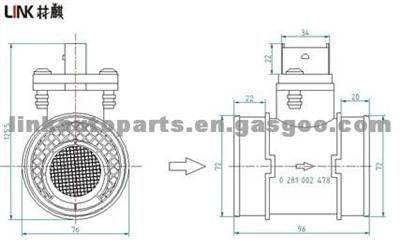 OPEL, VAUXHALL Air Flow Meter 24437502