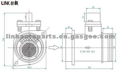 SKODA VW Air Flow Meter 038906461