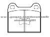 Brake Pad for AUDI 171 698 151 E