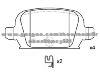 Brake Pad for OPEL 16 05 965