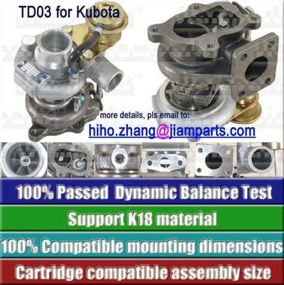 Kubota Turbocharger TD03-07G 49131-02000 Kubota Engine F2503