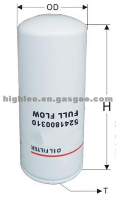 Oil Filter 5241840101 For Benz Truck