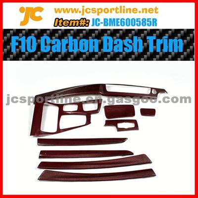 BMW F10 Carbon Fiber Interior Trim （9PCS/SET) Red Color