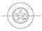 Brake Disc for MERCEDES BENZ 220 421 09 12