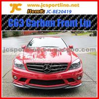 Benz W204 C63 AMG Carbon Fiber Front Bumper Lip Bumper