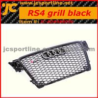 AUDI A4 RS4 Grill Black With Parking Sensor ( Painted Black Color)