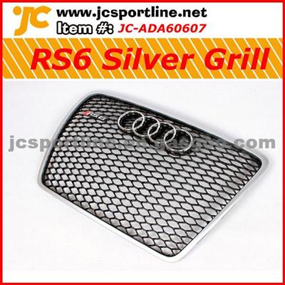 Audi A6L Changed To RS6 Grill Silver Color （Frame Painted Silver Color)