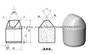 Powder Metallurgy Carbide Buttons pin