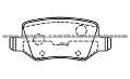 Brake Pad for Mercedes - Benz 168 420 04 20