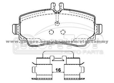 Brake Pad for Mercedes - Benz 168 420 00 20