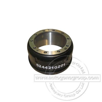 6244210201 Brake Drum for Mercedes Benz Heavy Duty Truck Aftermarket Spare Parts