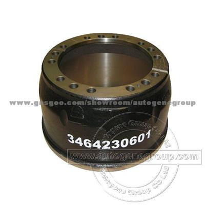 3464230001 Brake Drum for Mercedes Benz Heavy Duty Truck Aftermarket Spare Parts