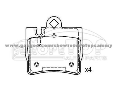 Brake Pad for Mercedes - Benz 003 420 19 20