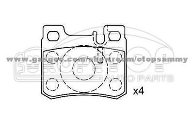 Brake Pad for Mercedes - Benz 002 420 01 20