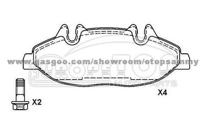 Brake Pad for Mercedes - Benz 001 421 09 10